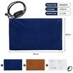 Dogs Cats Puppies Electric Heating Pet Bed Blanket Thermal Mat Protection Temperature Display 90cm x 60cm