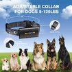 Dog Shock Collar with Remote Control,IP67 Waterproof Dog Training Collars with LED,4 Training Modes,Lock Setting,1600FT Rechargeable E-Collar