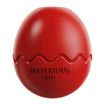 Dino Egg-Shaped Slow Feeder Dog Toy - Interactive Treat Dispenser Tough Chew Toys for Dogs Color Red