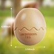 Dino Egg-Shaped Slow Feeder Dog Toy - Interactive Treat Dispenser Tough Chew Toys for Dogs Color Brown