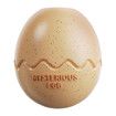 Dino Egg-Shaped Slow Feeder Dog Toy - Interactive Treat Dispenser Tough Chew Toys for Dogs Color Brown