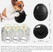 Dino Egg-Shaped Slow Feeder Dog Toy - Interactive Treat Dispenser Tough Chew Toys for Dogs Color Black