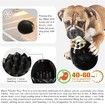 Dino Egg-Shaped Slow Feeder Dog Toy - Interactive Treat Dispenser Tough Chew Toys for Dogs Color Black