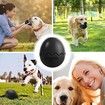 Dino Egg-Shaped Slow Feeder Dog Toy - Interactive Treat Dispenser Tough Chew Toys for Dogs Color Black