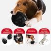 Dino Egg-Shaped Slow Feeder Dog Toy - Interactive Treat Dispenser Tough Chew Toys for Dogs Color Black