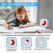 Visual Timer for Kids, 60-Minute Timer for Classroom Office Kitchen, Countdown Clock Timer for Children, Homeschool Supplies Study Tool (Blue and Red)