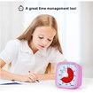 Visual Timer for Kids, 60-Minute Timer for Classroom Office Kitchen, Countdown Clock Timer for Children, Homeschool Supplies Study Tool (Pink)
