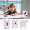 Visual Timer for Kids, 60-Minute Timer for Classroom Office Kitchen, Countdown Clock Timer for Children, Homeschool Supplies Study Tool (Pink)