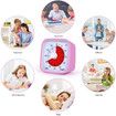 Visual Timer for Kids, 60-Minute Timer for Classroom Office Kitchen, Countdown Clock Timer for Children, Homeschool Supplies Study Tool (Pink)