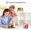 Visual Timer for Kids, 60-Minute Timer for Classroom Office Kitchen, Countdown Clock Timer for Children, Homeschool Supplies Study Tool (Red)