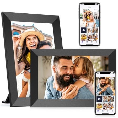 Uhale 10.1 Inch WiFi Digital Picture Frame - HD IPS Touch Screen With App Control & SD Card Slot