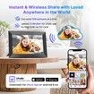 Uhale Digital Picture Frame WiFi 10.1 inch HD IPS Touch Screen Electronic Picture Frame Slideshow Smart Loop Digital Photo Frame (2Pack)