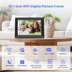 Uhale Digital Picture Frame WiFi 10.1 inch HD IPS Touch Screen Electronic Picture Frame Slideshow Smart Loop Digital Photo Frame (2Pack)