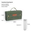 Green Outdoor Portable Seasoning Bottle Set Camping BBQ Jar Combo Car Seasoning Bag Including Ten Bottles