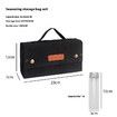 Black Outdoor Portable Seasoning Bottle Set Camping BBQ Jar Combo Car Seasoning Bag Including Ten Bottles