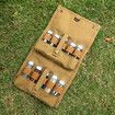 Khaki Outdoor Portable Seasoning Bottle Set Camping BBQ Jar Combo Car Seasoning Bag Including Ten Bottles