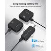3 in 1 Microphone for iPhone, Android, Camera, Wireless Lavalier Microphone for Record Interview, Vlogs, YouTube, Tiktok