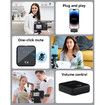 3 in 1 Microphone for iPhone, Android, Camera, Wireless Lavalier Microphone for Record Interview, Vlogs, YouTube, Tiktok