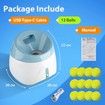 Automatic Dog Ball Launcher Indoor/Outdoor Interactive Dog Toy with Three Ranges Suitable for Small and Medium-Sized Dogs-Blue