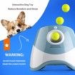 Automatic Dog Ball Launcher Indoor/Outdoor Interactive Dog Toy with Three Ranges Suitable for Small and Medium-Sized Dogs-Blue