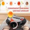 Egg Incubator Hatching Chick Automatic Turning Stop Candler Hatch Days Humidity Display Control 12 Egg Poultry