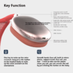 Wireless Bluetooth Headphones,Stereo Headsets,Rechargeable Earphones with Voice Chat Function and Call,Soft Cushion Headset Long Playtime Color Silver
