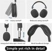 Wireless Bluetooth Headphones,Stereo Headsets,Rechargeable Earphones with Voice Chat Function and Call,Soft Cushion Headset Long Playtime Color Silver