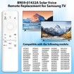 BN59-01432A Solar Voice Remote Replacement for Samsung TV Remote with Bluetooth Rechargeable Solar Cell,Compatible with Samsung TV - White