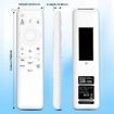 BN59-01432A Solar Voice Remote Replacement for Samsung TV Remote with Bluetooth Rechargeable Solar Cell,Compatible with Samsung TV - White