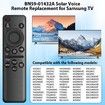 BN59-01432A Solar Voice Remote Replacement for Smart TV Remote with Bluetooth Rechargeable Solar Cell,Compatible with Smart TV - Black