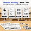 Black Thermal Electronic Label Printer Bluetooth Universal Express Printer for Computers & Mobile Phones