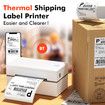 Black Thermal Electronic Label Printer Bluetooth Universal Express Printer for Computers & Mobile Phones