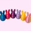 6pcs Movable Joint 3D Printed Bunny Egg Set Rabbit Fidget Toy with Egg Easter Decor.