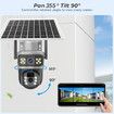 Solar Security Cameras Wireless Outdoor, WiFi Security Camera for Home, PIR Motion Detection,Siren, Color Night Vision, 2-Way Talk, Black