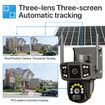 Solar Security Camera Outdoor Wireless Solar Powered Wireless Camera, WiFi Home Surveillance Camera with Two Way Audio (Memory Card is Not Included)