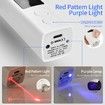 Electric Rechargeable Dog Nail Grinder with UV & Interactive Lights with 4-Speed,Nail Clippers for All Type Dogs Cat(White)
