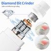 Electric Rechargeable Dog Nail Grinder with UV & Interactive Lights with 4-Speed,Nail Clippers for All Type Dogs Cat(White)