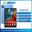Android 13 Tablet 10.1 Inch 8+256GB IPS HD Screen Bluetooth 24+48MP Dual Camera 4G WiFi Color Blue