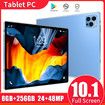 Android 13 Tablet 10.1 Inch 8+256GB IPS HD Screen Bluetooth 24+48MP Dual Camera 4G WiFi Color Blue