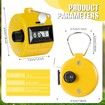 6 Pack Hand Tally Counter 4 Digit Mechanical Palm Clicker Plastic Hand Held Counter Clicker with Metal Finger Ring