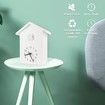 Cuckoo Wall Clock,Cuckoo Bird Voices Call, Design Clock Pendulum, Bird House, Wall Art Home Living Room Kitchen Office Decoration (White)