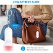 Personal Safety Alarm Keychain, 130dB High-Pitched Emergency Personal Alarm with LED Strobe Light Safety Siren Whistle for Women Elderly Kids (White)