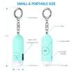 Personal Safety Alarm Keychain, 130dB High-Pitched Emergency Personal Alarm with LED Strobe Light Safety Siren Whistle for Women Elderly Kids (Blue)