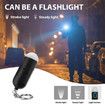 Personal Safety Alarm Keychain, 130dB High-Pitched Emergency Personal Alarm with LED Strobe Light Safety Siren Whistle for Women Elderly Kids (Black)