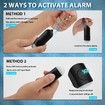 Personal Safety Alarm Keychain, 130dB High-Pitched Emergency Personal Alarm with LED Strobe Light Safety Siren Whistle for Women Elderly Kids (Black)
