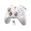 Wireless Controller for Switch PC Steam Android iOS,PC Controller with Sticks,Hall Effect Triggers,RGB Lightning,6-Axis Gyro,Turbo (White)