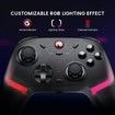 Wireless Controller for Switch PC Steam Android iOS,PC Controller with Sticks,Hall Effect Triggers,RGB Lightning,6-Axis Gyro,Turbo (Black)