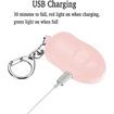 Rechargeable Safe Sound Personal Alarm,140dB Self Defense Keychain with LED Light, Women Personal Alarm SOS Safety Alert Device Key Chain to Carry (Pink)