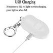 Rechargeable Safe Sound Personal Alarm,140dB Self Defense Keychain with LED Light, Women Personal Alarm SOS Safety Alert Device Key Chain to Carry (White)
