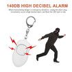 Rechargeable Safe Sound Personal Alarm,140dB Self Defense Keychain with LED Light, Women Personal Alarm SOS Safety Alert Device Key Chain to Carry (White)